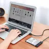 Išorinis 2,5 colio SATA III USB 3.0 korpusas UGREEN 70609, skirtas 2,5 colio SATA SSD/HDD, USB-A į SATA, 5 Gbit/s, juodas