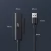 Išorinis 2,5 colio SATA III USB 3.0 korpusas UGREEN 70609, skirtas 2,5 colio SATA SSD/HDD, USB-A į SATA, 5 Gbit/s, juodas
