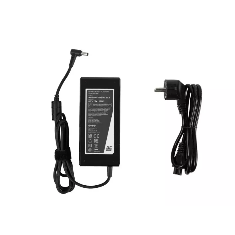 Universalus maitinimo adapteris Green Cell AD136P 150 W 20 V 7,5 A AC-to-DC juodas