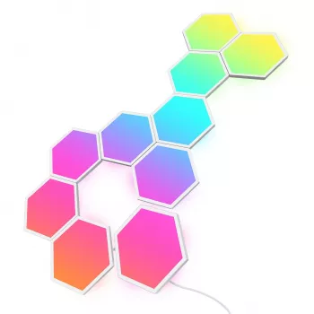 Išmanusis skydelis Govee Glide Hexa Light Panels Wi-Fi balta 10 vnt.