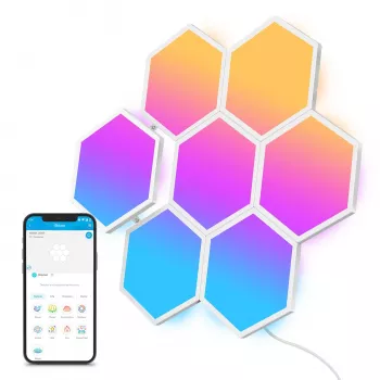 Išmanusis skydelis Govee Glide Hexa Light Panels Wi-Fi balta 10 vnt.