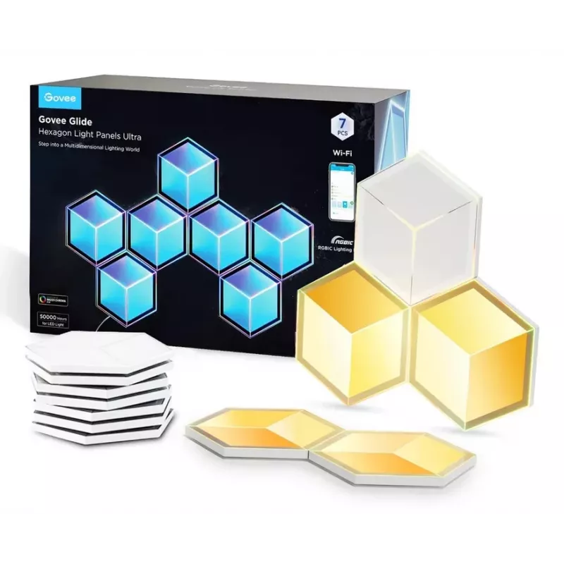 LED šviesos plokštės Govee H606A RGBIC Wi‑Fi ir Bluetooth 2,4 GHz