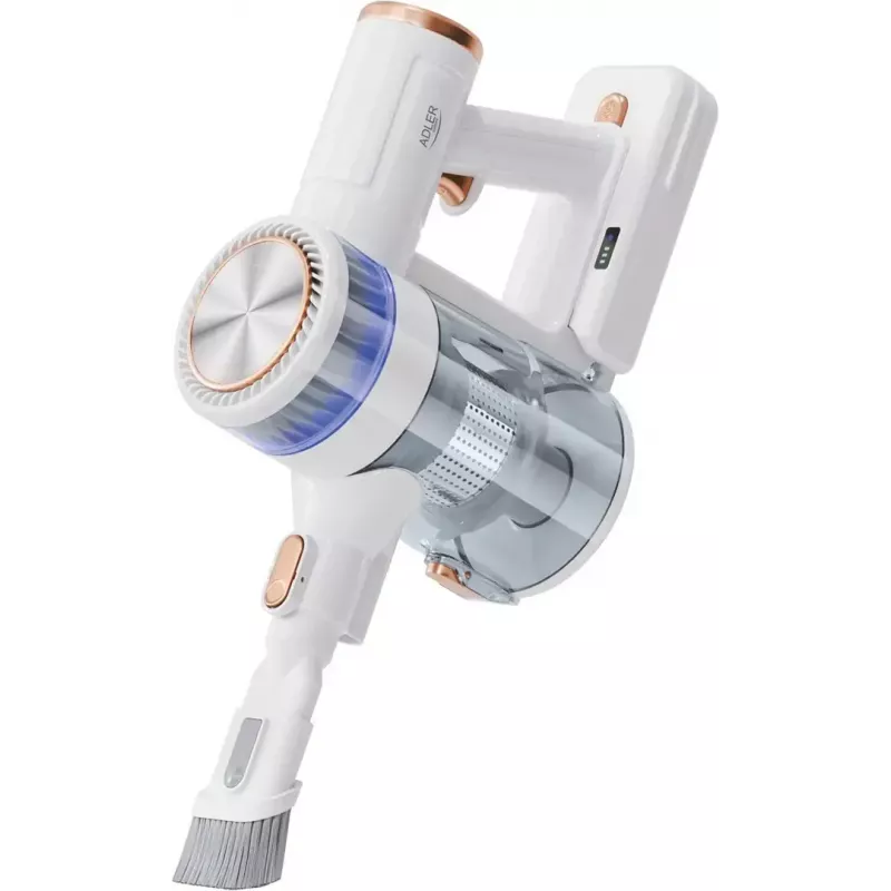 Belaidis vertikalus dulkių siurblys Adler AD 7079, bešepetėlis variklis, 9000 Pa, 2200 mAh, 0,4 l be maišelio