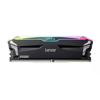 LEXAR stalinė atmintis – DDR5 Ares 2x 16GB 6400 CL32 1.4V su radiatoriumi ir RGB apšvietimu – dviguba pakuotė, juoda