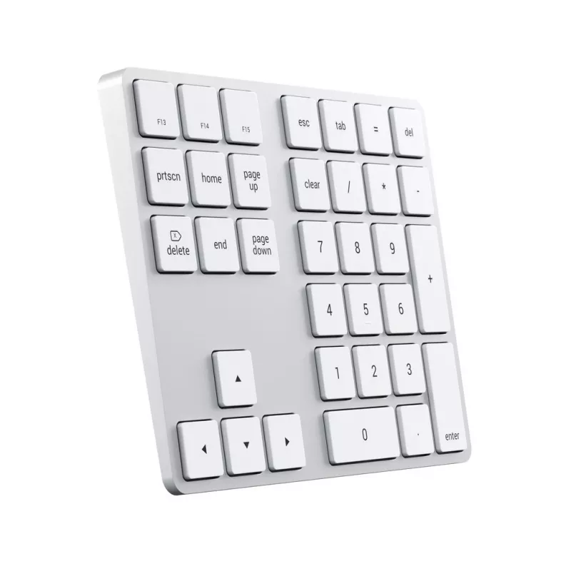Skaitmeninė klaviatūra Satechi ST-XLABKS — Bluetooth, 33 klavišai, sidabrinė, 124,7 g