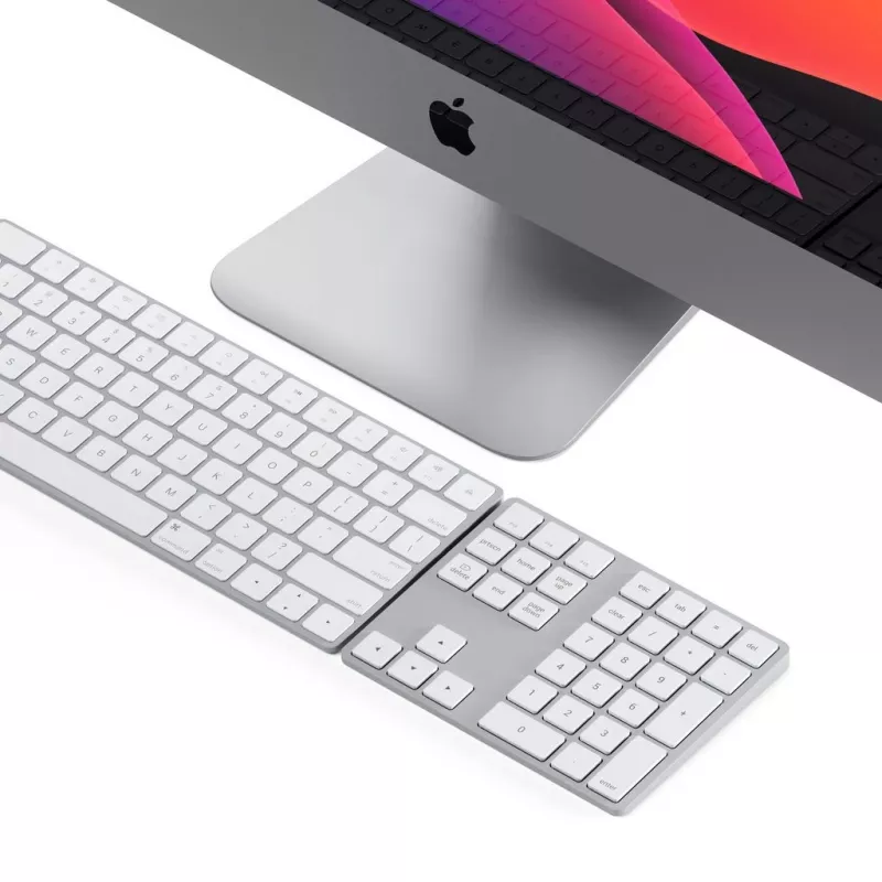 Skaitmeninė klaviatūra Satechi ST-XLABKS — Bluetooth, 33 klavišai, sidabrinė, 124,7 g