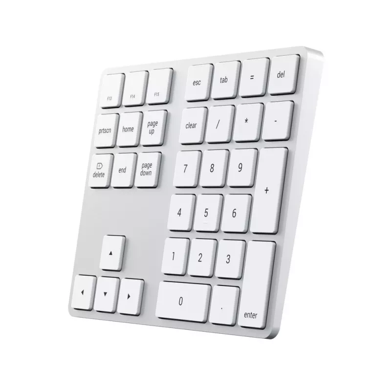 Skaitmeninė klaviatūra Satechi ST-XLABKS — Bluetooth, 33 klavišai, sidabrinė, 124,7 g