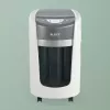 “Leitz IQ OptiMax Home Office 225” mikro pjovimo popieriaus smulkintuvas, saugumo lygis P5, 15 l – baltas