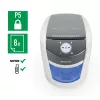 Leitz IQ OptiMax Small Office 350 mikro pjovimo popieriaus smulkintuvas, apsaugos lygis P5, 22 l - baltas