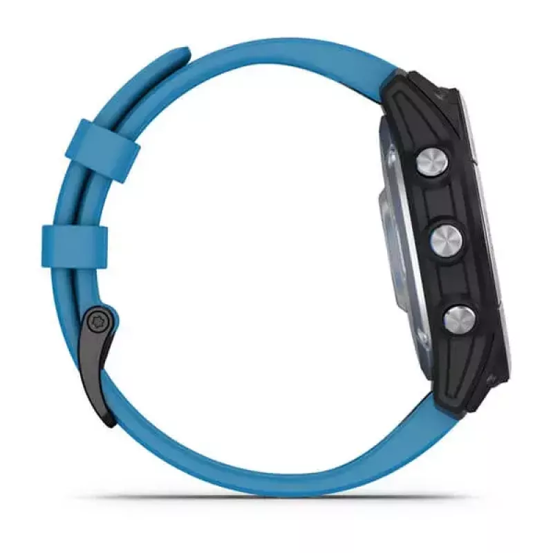 Išmanusis laikrodis GARMIN quatix 7 Blue — 47 mm CFRP korpusas, 1,3 colio MIP jutiklinis ekranas, 10 ATM, Bluetooth/Wi‑Fi/NFC