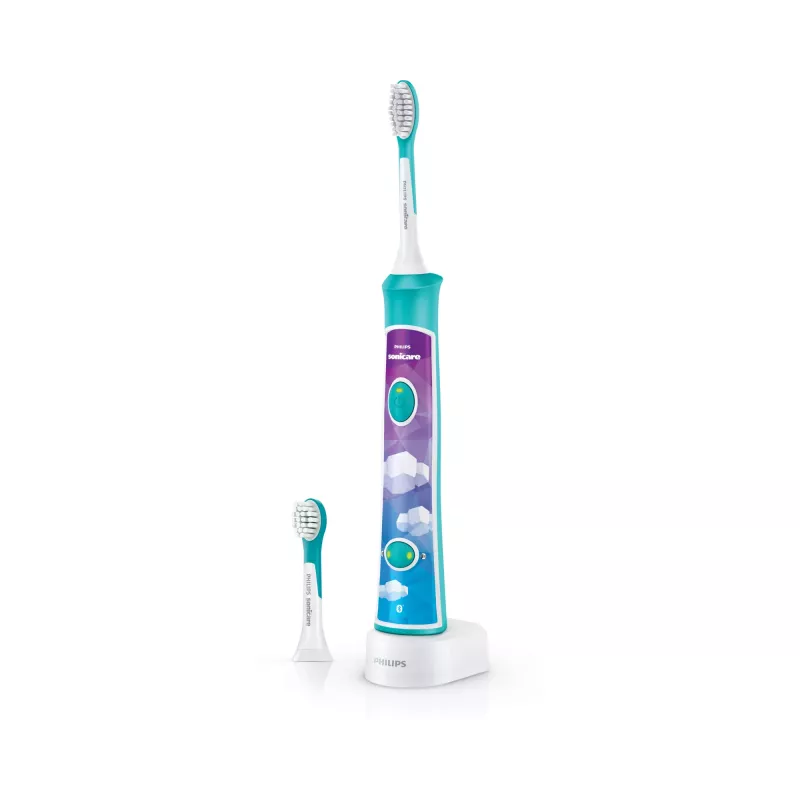 „Philips Sonicare For Kids“, vaikams, prijungtas HX6322/04, įkraunamas garso elektrinis dantų šepetėlis