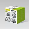Elektrinis virdulys Maestro MR-1302-Pilka 2,5 l, nerūdijantis plienas, pilkas korpusas, švilpukas, šaltos rankenos
