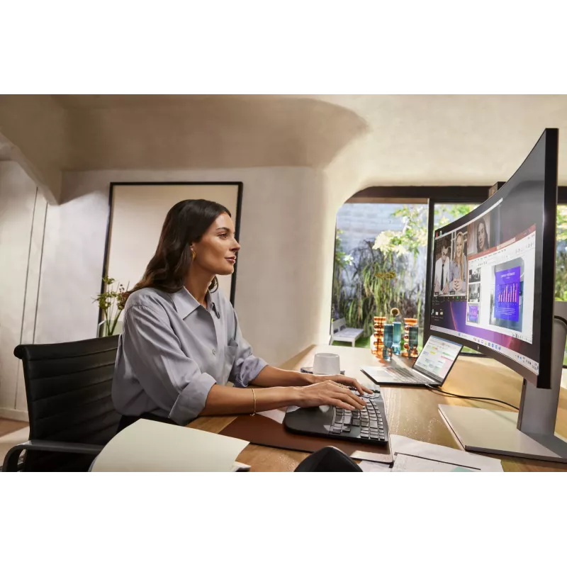 HP 925 Ergonominė vertikali pelė, dešiniarankiams, vertikalus dizainas, RF belaidė + Bluetooth, 4000 DPI, juoda