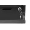 DIGITUS 4U sieninė spintelė SOHO nesumontuota 241x540x400mm pilno stiklo priekinės durys juoda