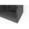 DIGITUS 4U sieninė spintelė SOHO nesumontuota 241x540x400mm pilno stiklo priekinės durys juoda