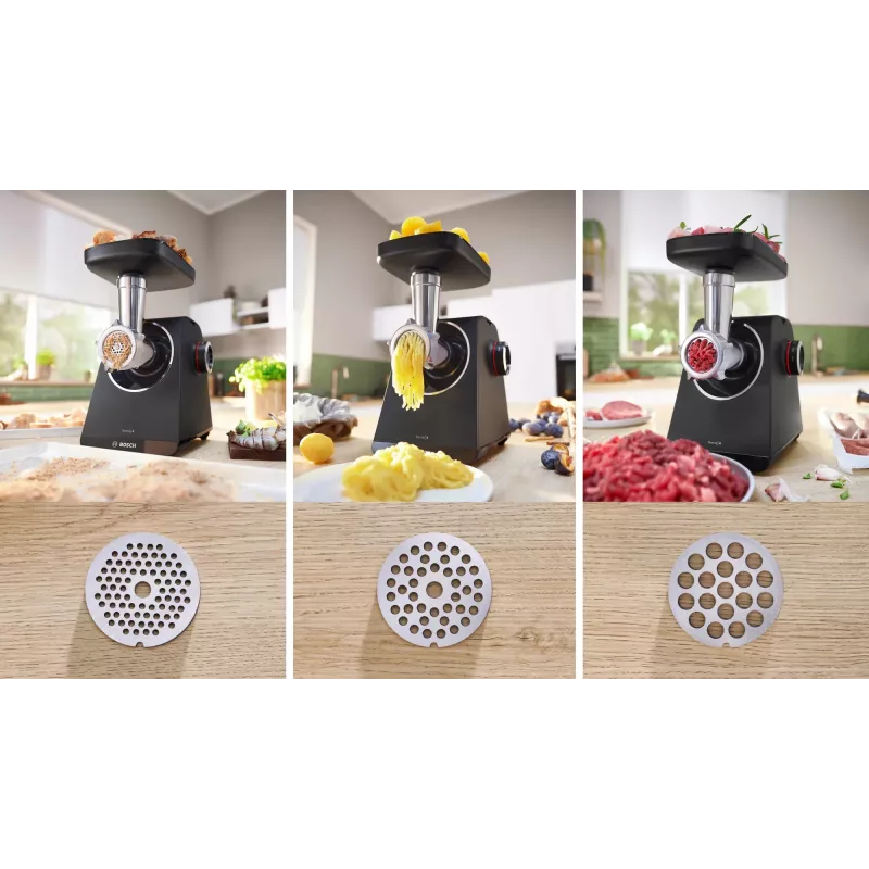Mėsmalė Bosch Serie 4 MFWS450B 500 W, 2,5 kg/min, 2 greičiai, juoda