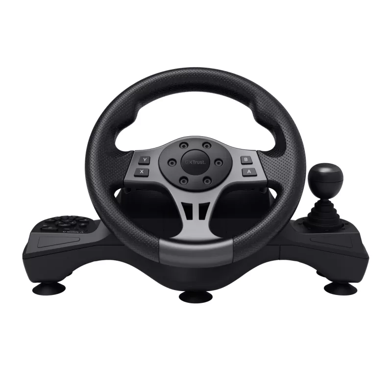 Trust GXT 289 Movi Juoda USB vairas + pedalai Nintendo Switch, PlayStation 4, Xbox One S, Xbox One X, Xbox Series S, Xbox Series X