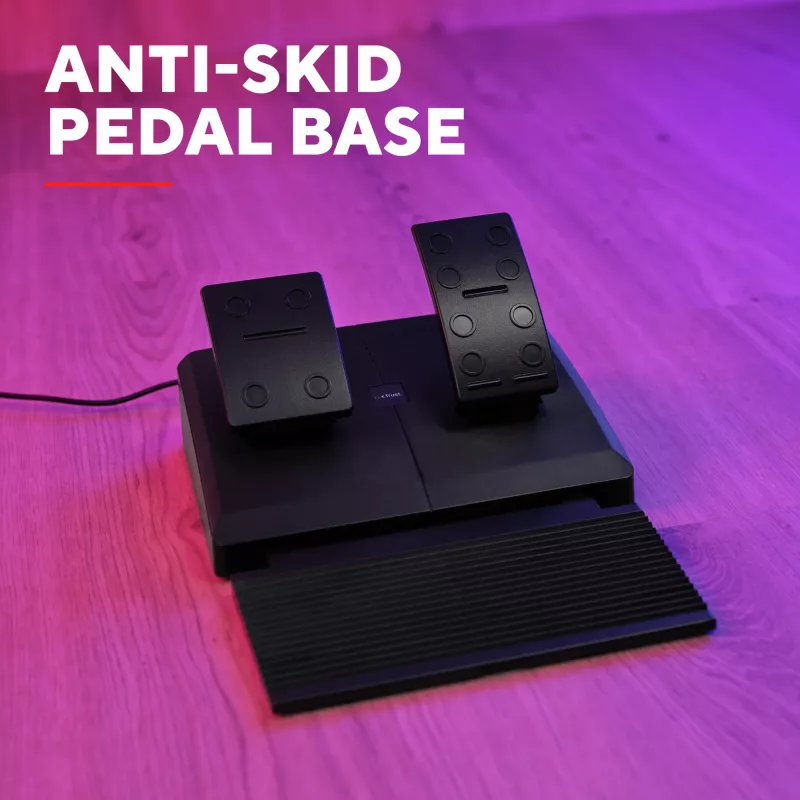 Trust GXT 289 Movi Juoda USB vairas + pedalai Nintendo Switch, PlayStation 4, Xbox One S, Xbox One X, Xbox Series S, Xbox Series X