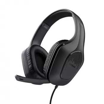 Trust GXT 415 Zirox ausinės su laidu, ant galvos, žaidimams, juodos