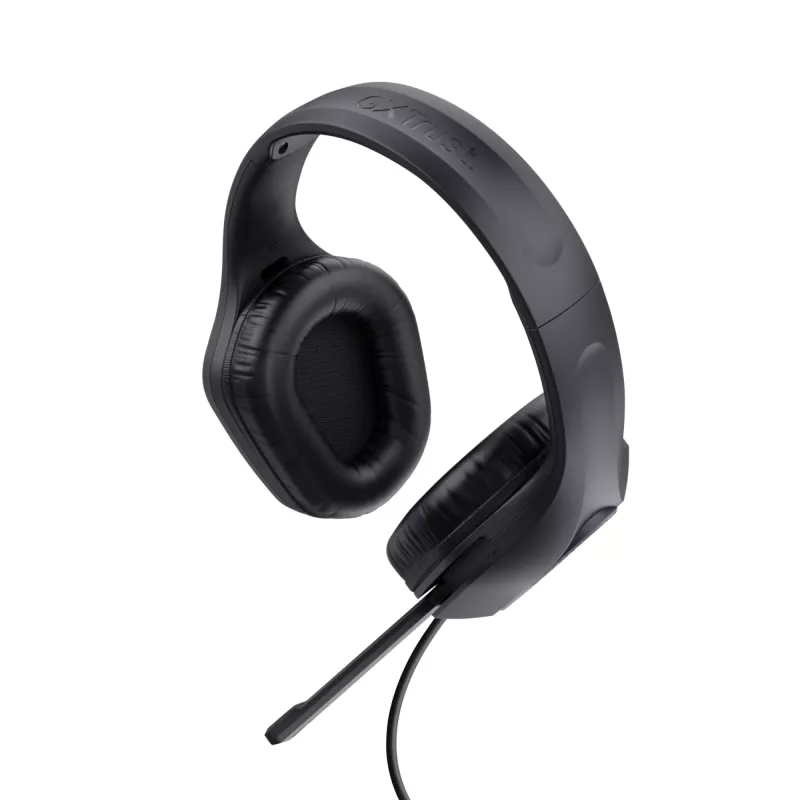 Trust GXT 415 Zirox ausinės su laidu, ant galvos, žaidimams, juodos