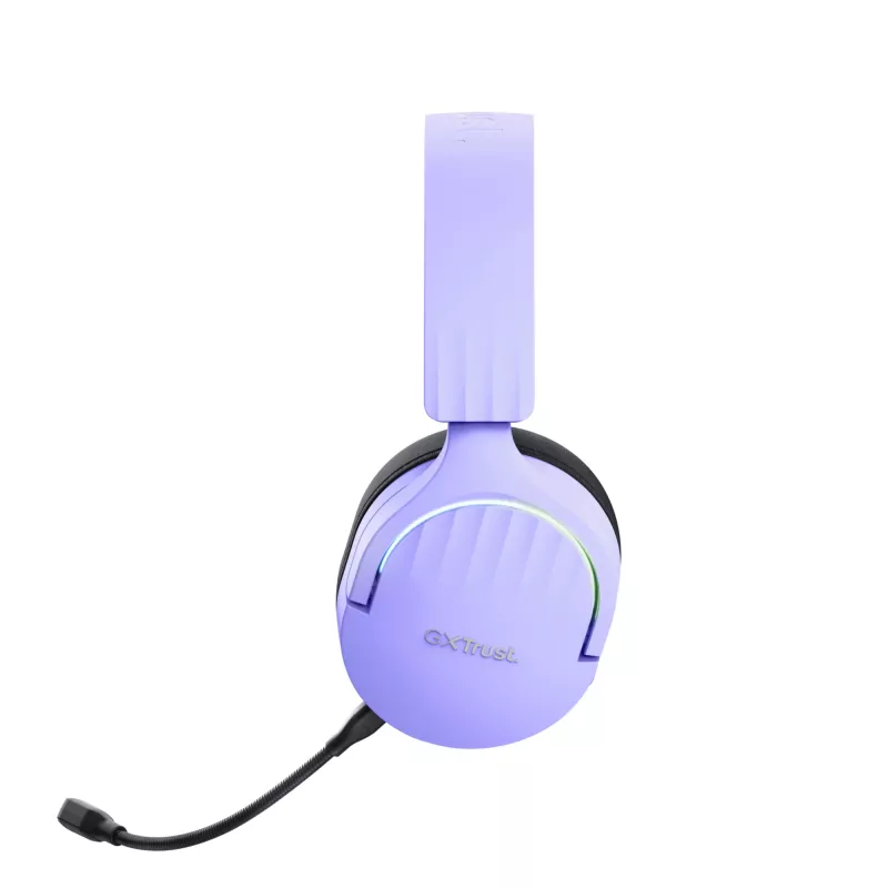 Trust GXT 491P FAYZO ausinės Laidinės ir belaidės Galvos juosta Žaidimų USB-A Bluetooth Juoda, Violetinė