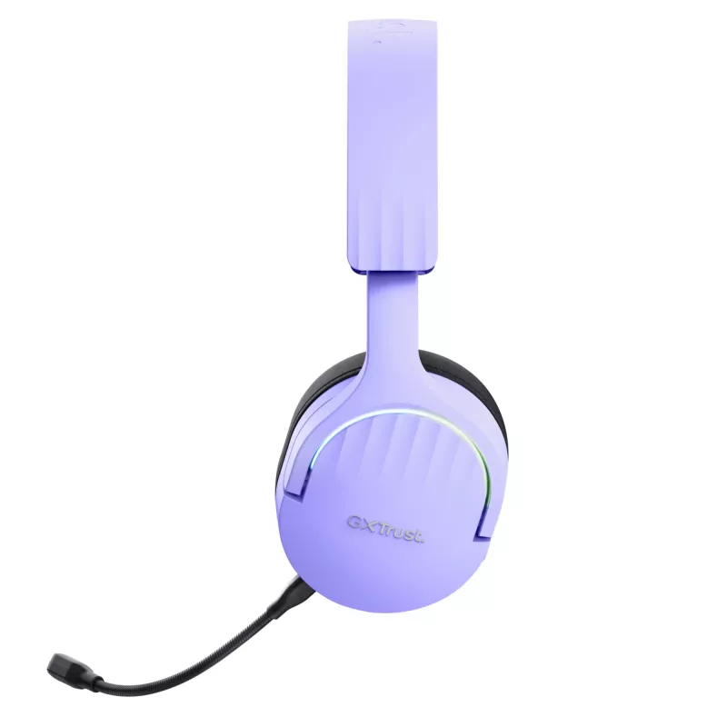Trust GXT 491P FAYZO ausinės Laidinės ir belaidės Galvos juosta Žaidimų USB-A Bluetooth Juoda, Violetinė