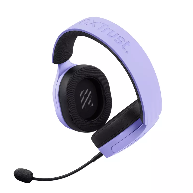 Trust GXT 491P FAYZO ausinės Laidinės ir belaidės Galvos juosta Žaidimų USB-A Bluetooth Juoda, Violetinė