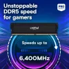 MICRON / CRUCIAL atmintis - Crucial Pro - DDR5-6000 UDIMM - OC žaidimams - 64 GB rinkinys (32 GB x2) - Juoda