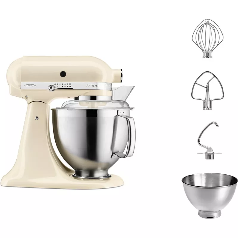 KitchenAid Artisan 5KSM185PS virtuvės kombainas 300 W 4,8 L Cream
