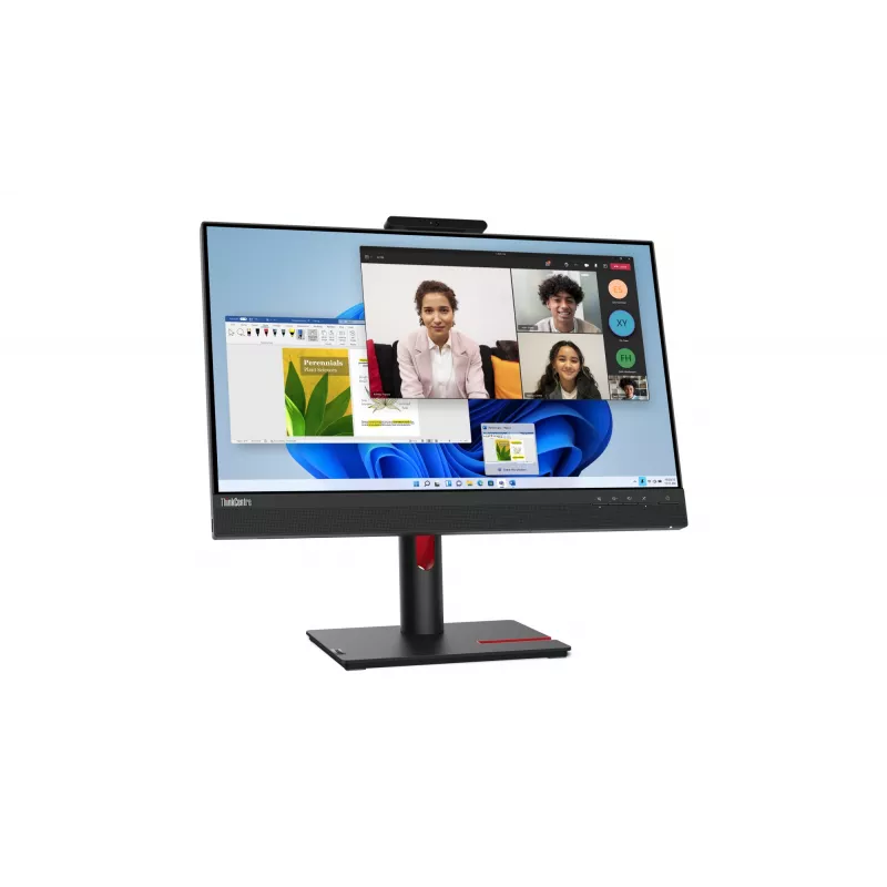 Lenovo ThinkCentre Tiny-In-One 24 Gen 5 kompiuterio monitorius 60,5 cm (23,8 colio) 1920 x 1080 pikselių Full HD LED jutiklinis ekranas juodos spalvos