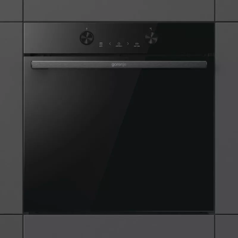 Įmontuojama elektrinė orkaitė Gorenje G400 BPS6737E04DBG, 77 L, 3500 W, jutiklinis valdymas, pirolizė, juoda