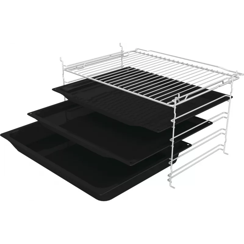 Įmontuojama elektrinė orkaitė Gorenje G400 BPS6737E04DBG, 77 L, 3500 W, jutiklinis valdymas, pirolizė, juoda