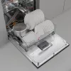 Po stalviršiu montuojama indaplovė Gorenje GV663B65XXL — nerūdijantis plienas, 60 cm, 14 komplektų, 6 programos, 38 dB