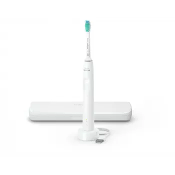 Soninis dantų šepetėlis Philips 3100 series HX3673/13 — soninis, 31 000 judesių/min., 1 režimas, baltas, įkraunamas su Li‑Ion baterija