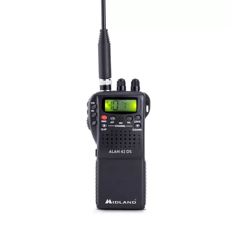 Midland C1267 dvipusis radijo ryšys 40 kanalų 26.565 - 27.99125 MHz Juodas