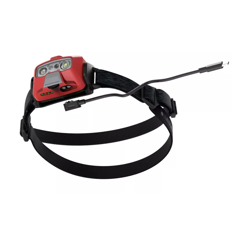 Galvos žibintuvėlis Ledlenser HF6R Core Red 800 lm IP68