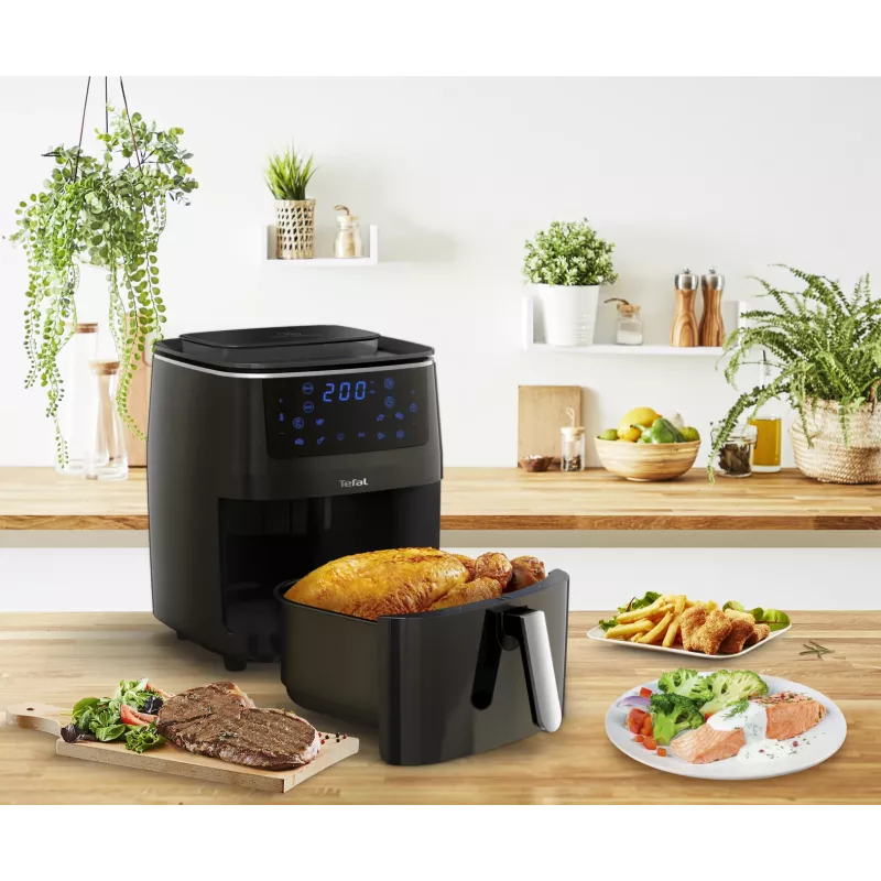 Tefal Easy Fry Grill & Steam FW2018 atskirai stovinti 1700 W karšto oro gruzdintuvė juoda