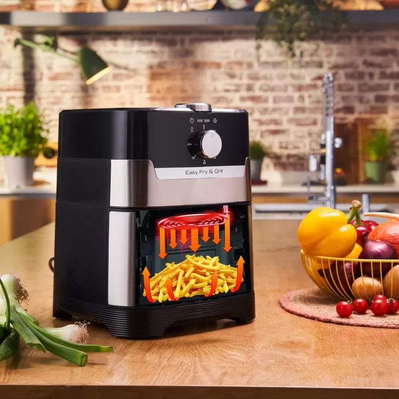 Tefal Easy Fry Grill & Steam FW2018 atskirai stovinti 1700 W karšto oro gruzdintuvė juoda