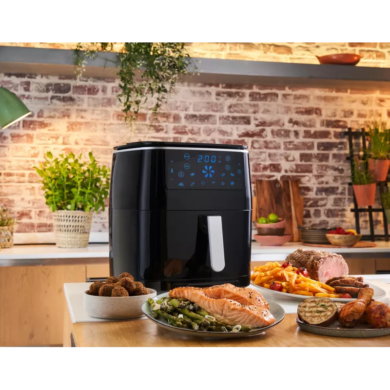 Tefal Easy Fry Grill & Steam FW2018 atskirai stovinti 1700 W karšto oro gruzdintuvė juoda