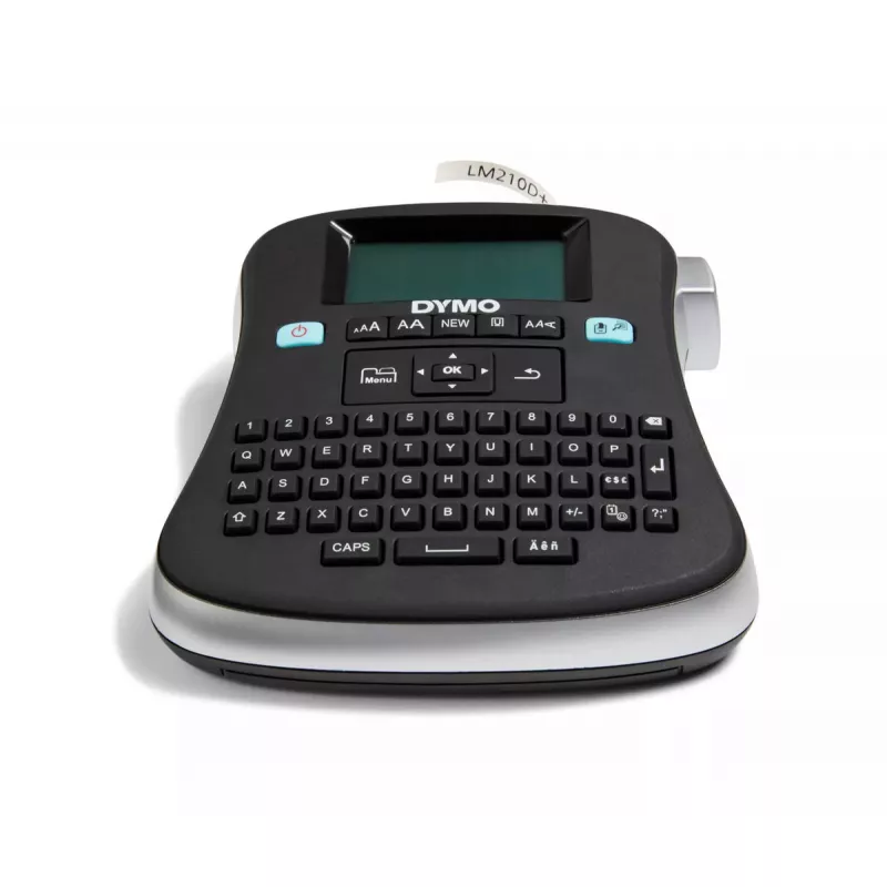 DYMO LabelManager Desktop Label Maker | 210D+ All-Purpose Portable Label MakerEasy-to-UseOne-Touch Smart KeysQWERTY KeyboardLarge DisplayFor Home & Office Organisation (EU Plug)