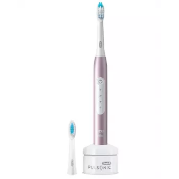 Oral-B Pulsonic plonas Luxe 4100 suaugusiųjų garsinis dantų šepetėlis, rožinio aukso