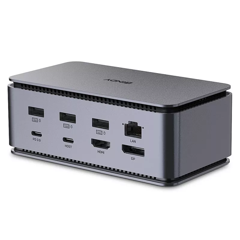 Lindy DST-Pro USB4, USB-C nešiojamojo kompiuterio prijungimo stotelė