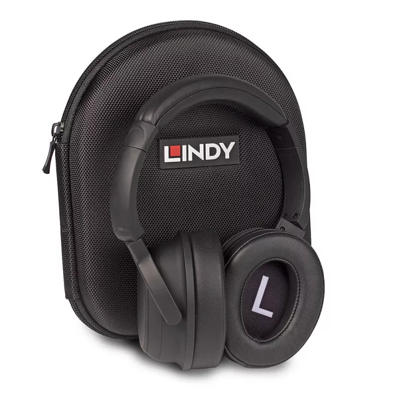 Lindy LH500XW+ ausinės, laidinės ir belaidės, ant galvos, muzikai, USB Type-C, Bluetooth, juodos
