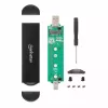 SSD korpusas Manhattan M.2 NVMe SATA USB-C USB-A 10 Gbps juodas