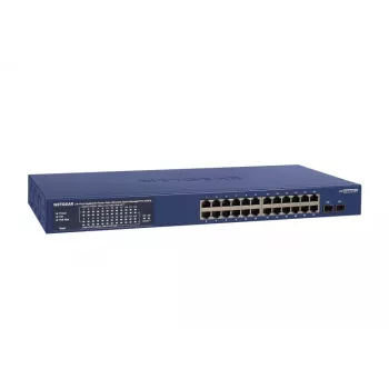 NETGEAR GS724TP-300EUS tinklo jungiklis Valdomas L2/L3/L4 Gigabit Ethernet (10/100/1000) Power over Ethernet (PoE) Mėlyna