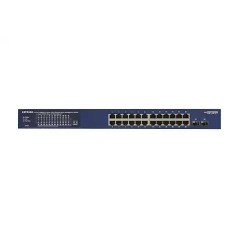 NETGEAR GS724TP-300EUS tinklo jungiklis Valdomas L2/L3/L4 Gigabit Ethernet (10/100/1000) Power over Ethernet (PoE) Mėlyna