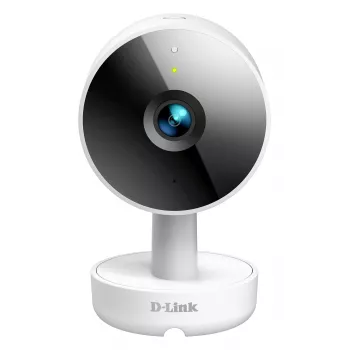 D-Link 2K QHD vidaus Wi-Fi kamera DCS-8350LH, IP stebėjimo kamera, vidaus, laidinis ir belaidis, Amazon Alexa ir Google Assistant, stalas, balta