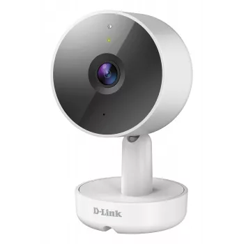 D-Link 2K QHD vidaus Wi-Fi kamera DCS-8350LH, IP stebėjimo kamera, vidaus, laidinis ir belaidis, Amazon Alexa ir Google Assistant, stalas, balta