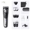 Braun BeardTrimmer 9 BT9560 Baterija 52 2 cm Drėgnas ir Sausas Juoda, Pilka