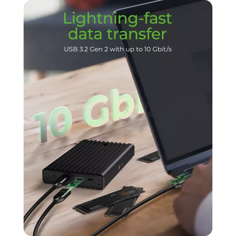 ICY BOX IB-2817MCL-C31 SSD korpusas juodas M.2 maitinamas per USB